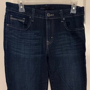 Macys Levi’s Women’s Mid Rise Skinny Dark Wash Denim Jeans Size 8M